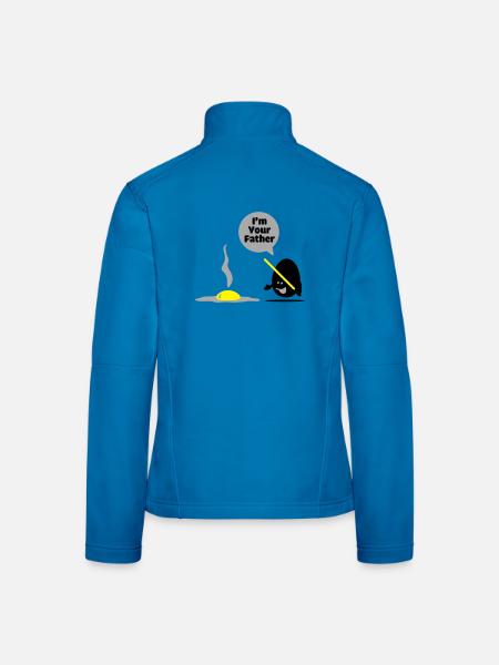 egg vader - Frauen Softshelljacke - Schwarz - Hinten