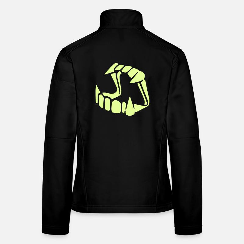 Glow in the dark Dracula Women's Softshell Jacket