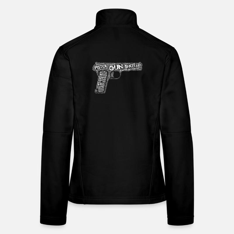 Pistolenpistole Frauen Softshelljacke