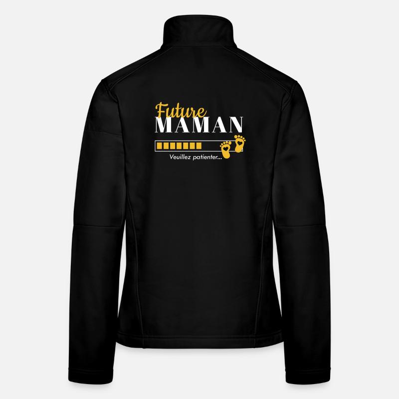 Future Maman, veuillez patienter Veste en tissu softshell Femme
