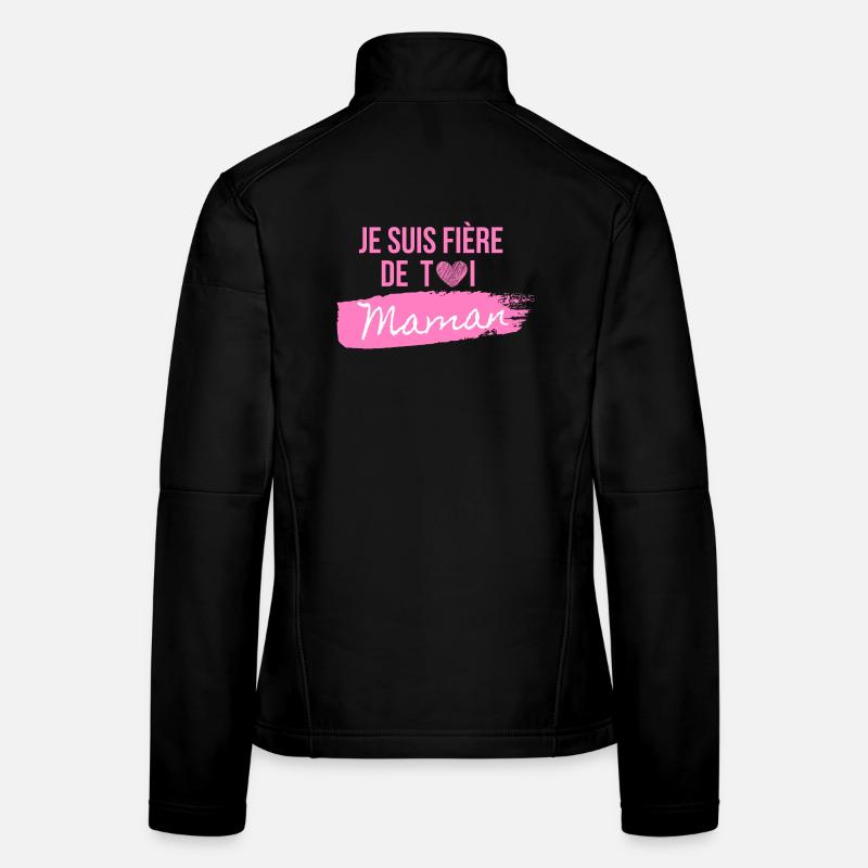 Rosa Herz Mama Pride T-Shirt Frauen Softshelljacke