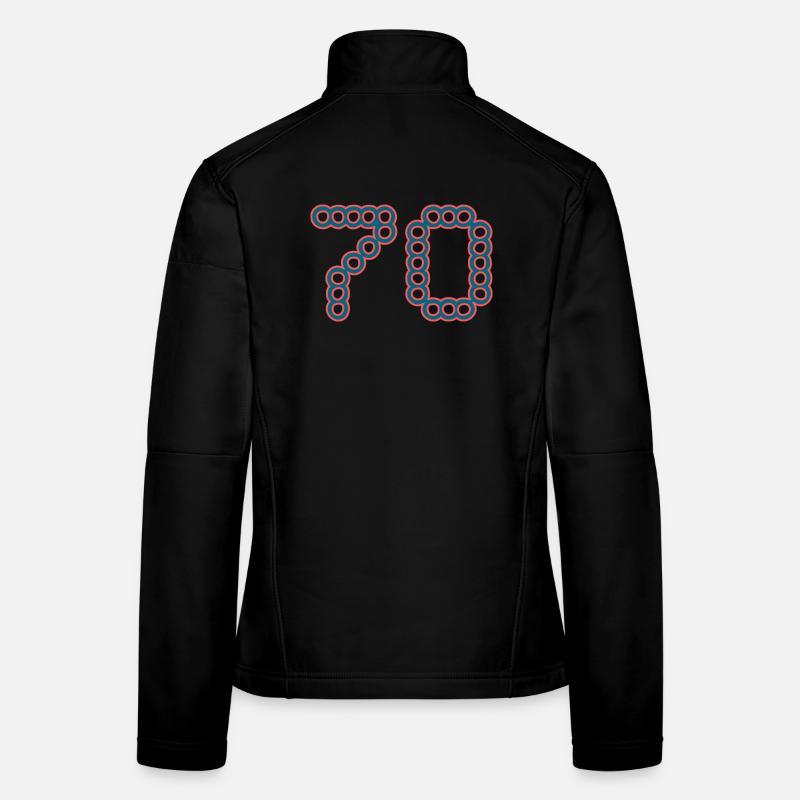 70. 70 ANS. 70e ANNIVERSAIRE. ANNIVERSAIRE 70 ANS. Veste en tissu softshell Femme