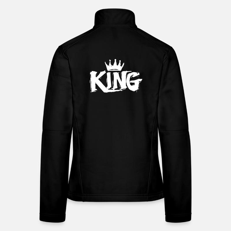 Lettrage King Graffiti Veste en tissu softshell Femme