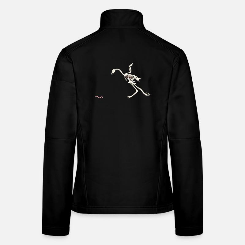 Frei und glücklich geschältes Huhn Frauen Softshelljacke