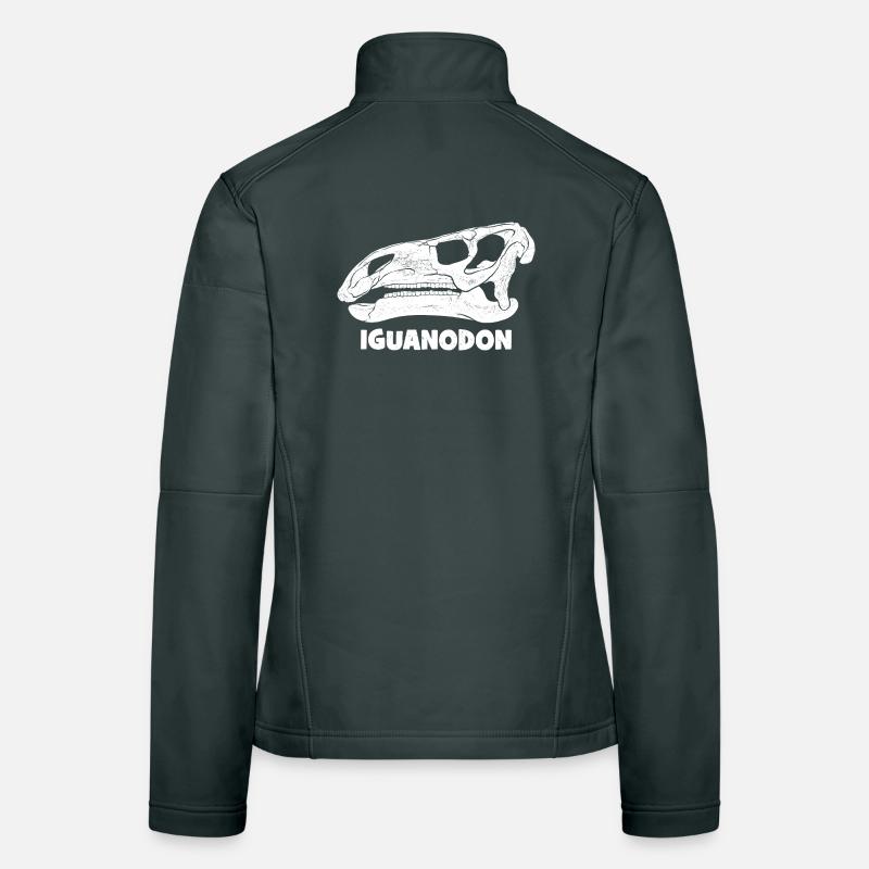 Fossile d’iguanodon Veste en tissu softshell Femme