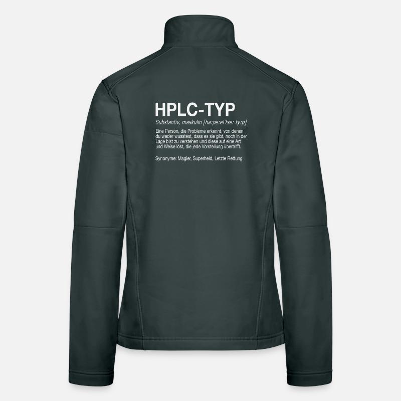 High Performance Liquid Chromatography HPLC Typ Frauen Softshelljacke