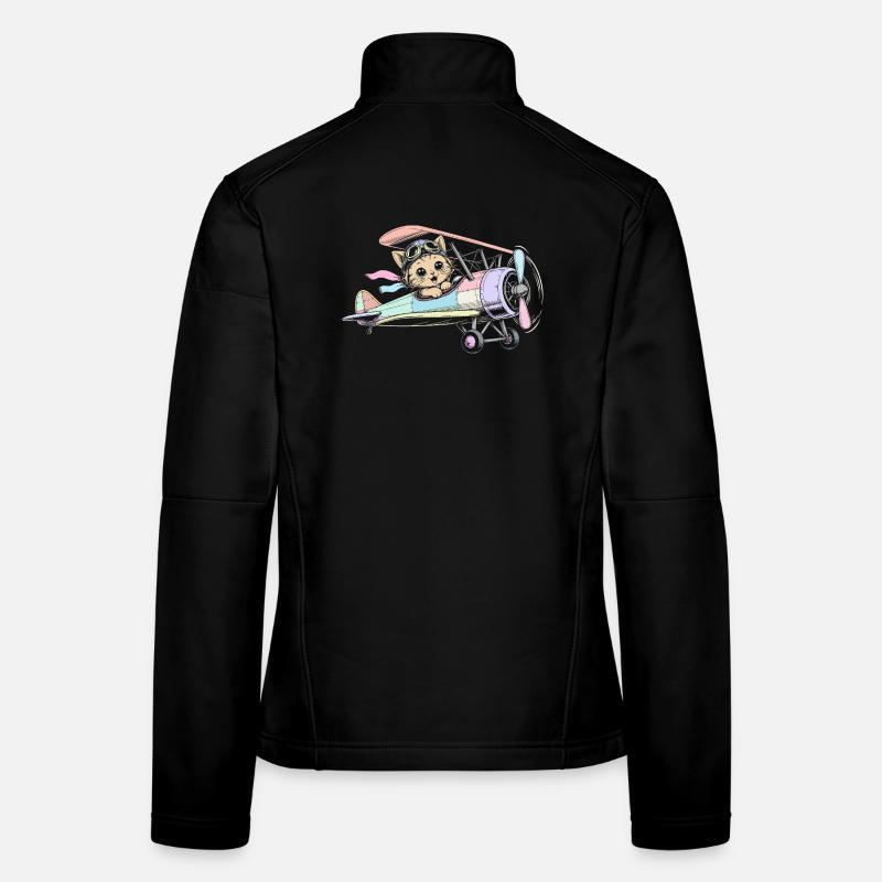 Flugzeug Frauen Softshelljacke