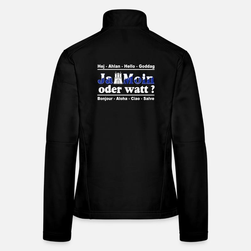 Hamburg , Tradition , Fan , Ja Moin oder watt (25) Frauen Softshelljacke