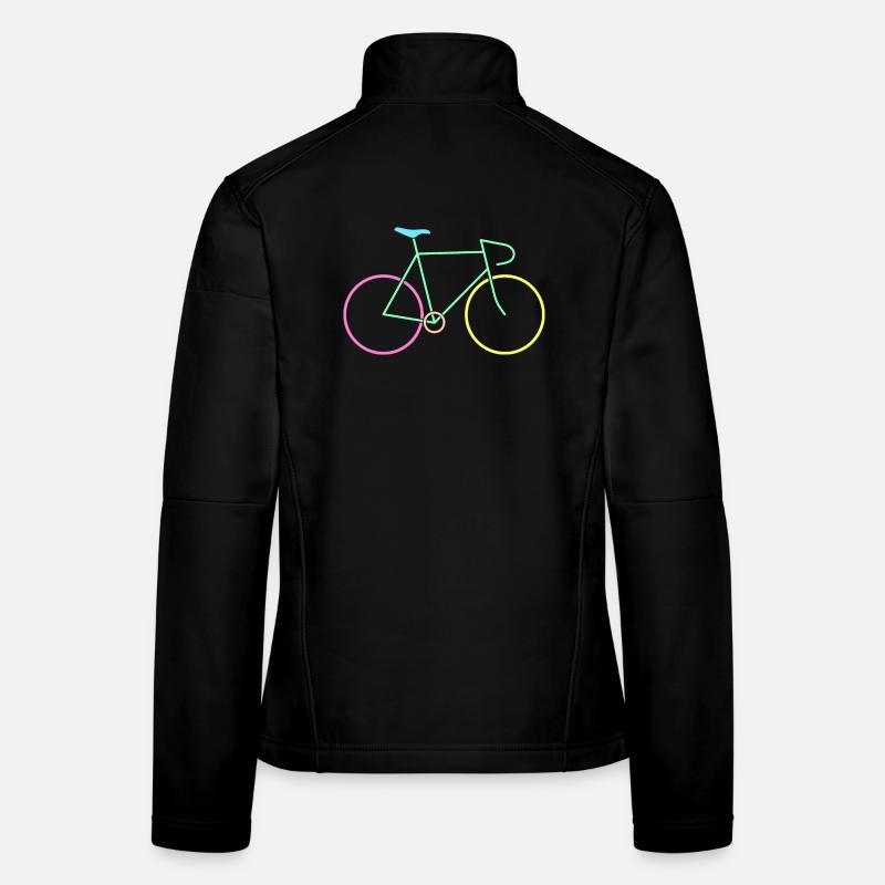 Vélo de course coloré Veste en tissu softshell Femme