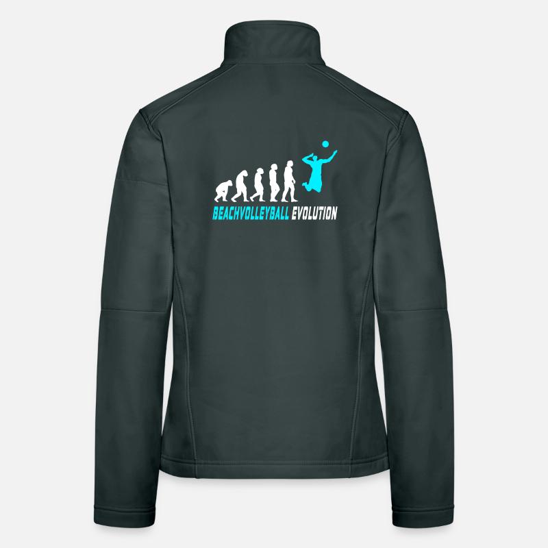 Beach volleyball evolution design / gift idea Women's Softshell Jacket