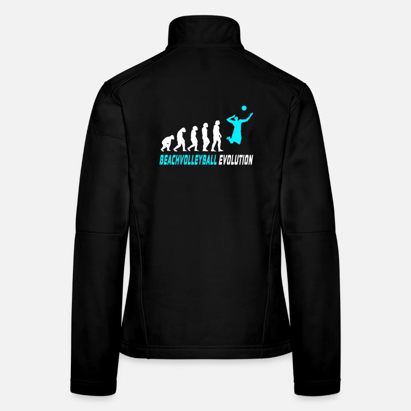 Beachvolleyball Evolution Design / Geschenkidee Frauen Softshelljacke