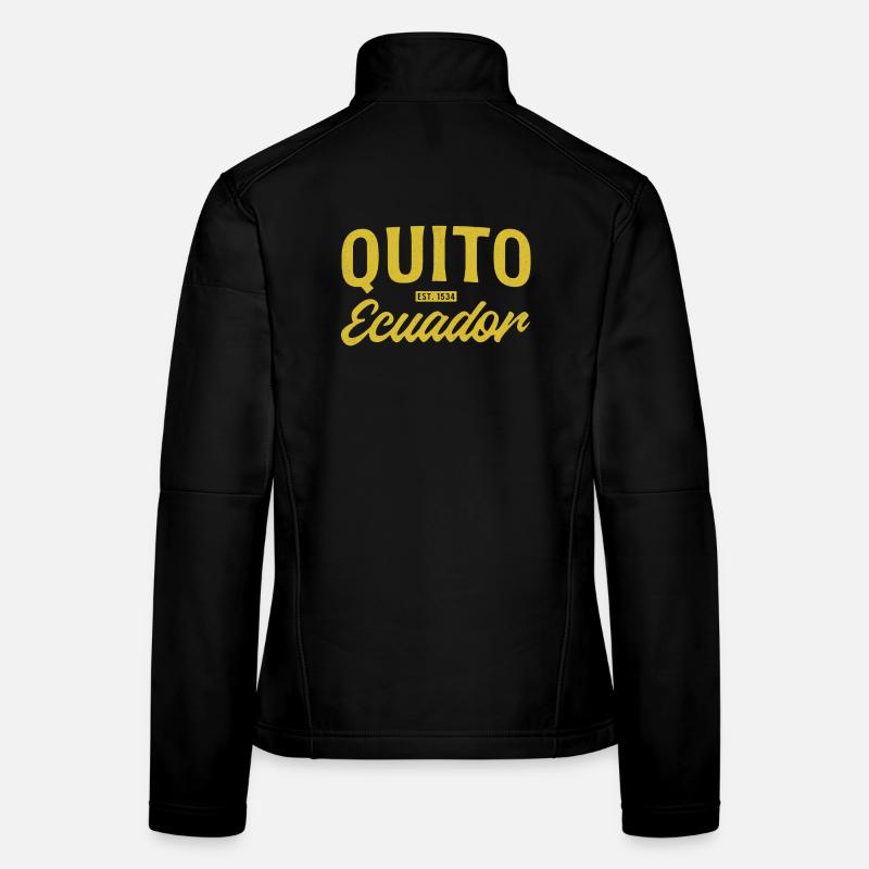 Quito Ecuador Est 1533 Vintage Script Frauen Softshelljacke