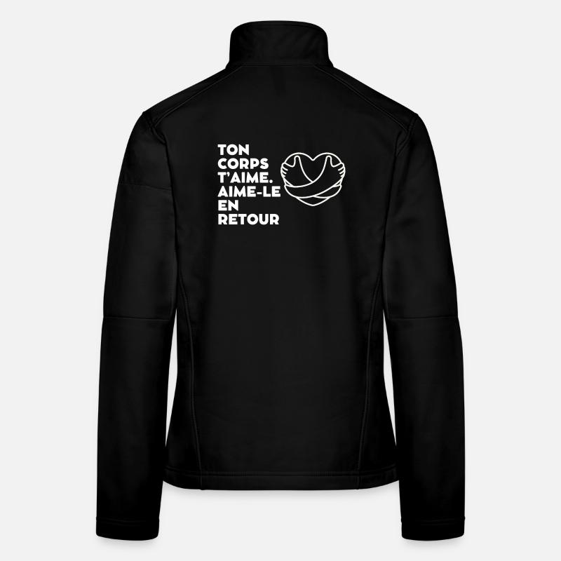 Cœur de mains d'amour inspirant Veste en tissu softshell Femme