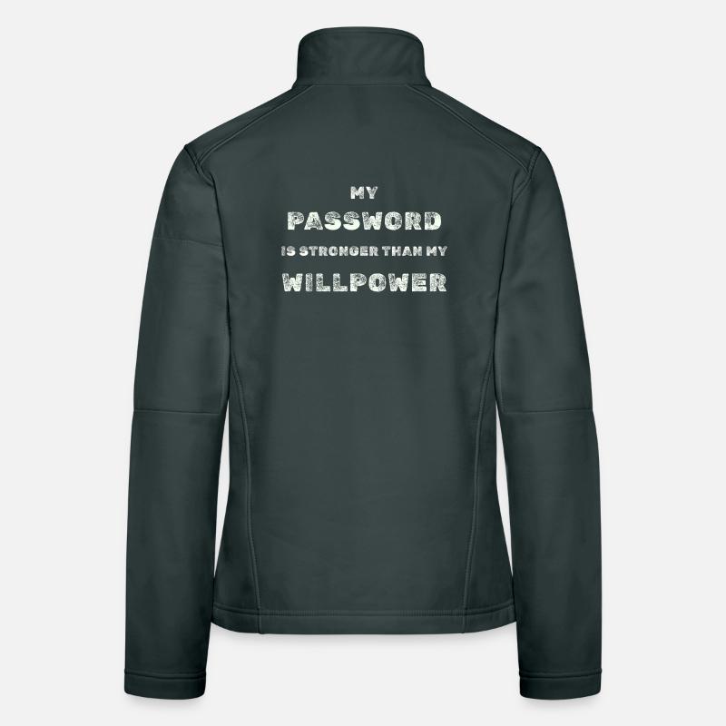 Strong Password – IT Humor Tee Women's Softshell Jacket