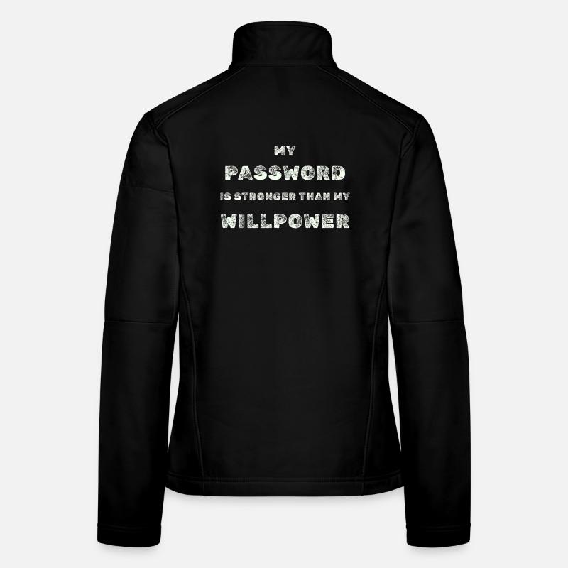 Mot de passe fort – IT Humor Tee Veste en tissu softshell Femme