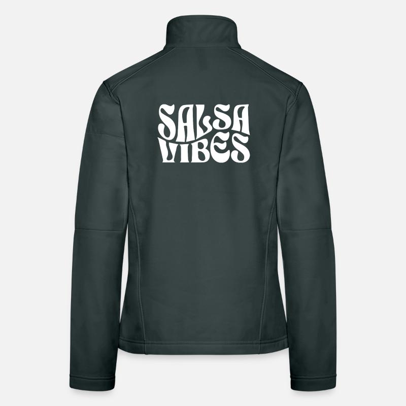 Salsa Vibes Retro Typografie Frauen Softshelljacke