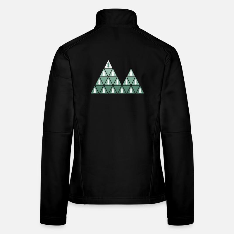 Fir Trees & Mountains Women's Softshell Jacket