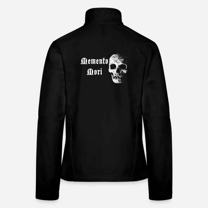 Crâne de Memento Mori – Contraste blanc Veste en tissu softshell Femme