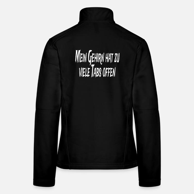 Mon cerveau a trop d’onglets ouverts Veste en tissu softshell Femme