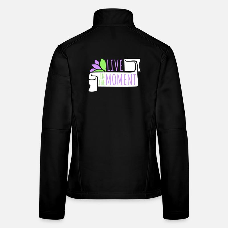 Vivre dans l’instant Pleine conscience de la présence Veste en tissu softshell Femme