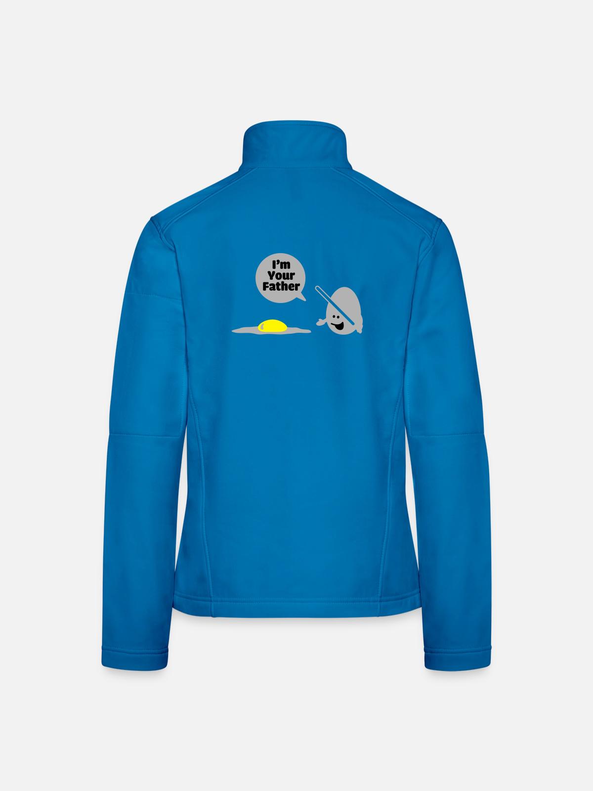 egg vader - Frauen Softshelljacke - Schwarz - Hinten