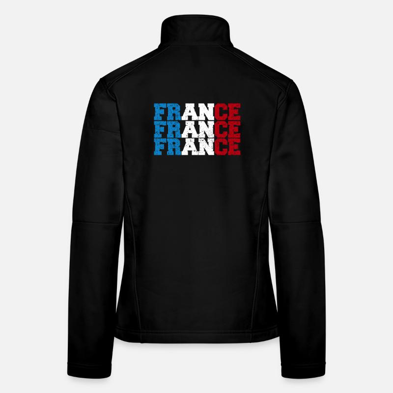 France Frankreich Frauen Softshelljacke