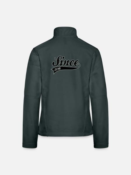 since 2016 - Women's Softshell Jacket - black - Back