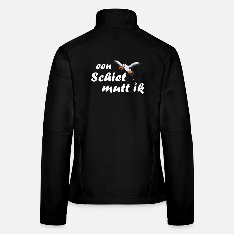 een Schiet mutt ik - plattdeutsch Spruch Frauen Softshelljacke
