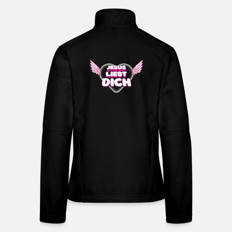 Jesus liebt dich Frauen Softshelljacke