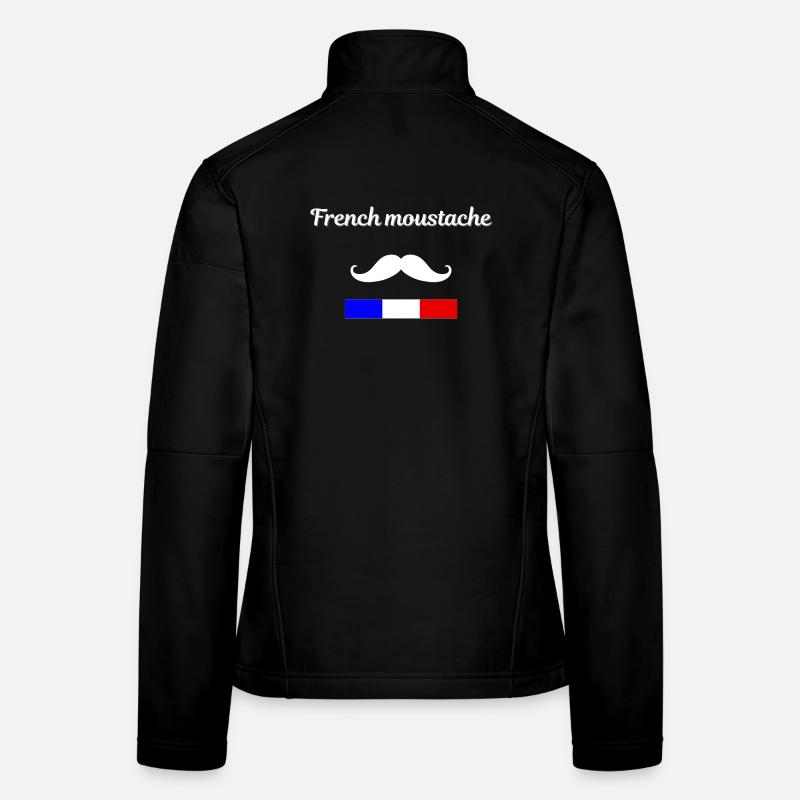 French Moustache Veste en tissu softshell Femme