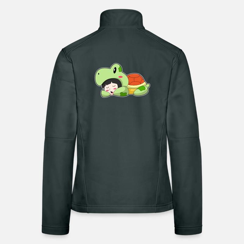 Turtle sleeping Women's Softshell Jacket