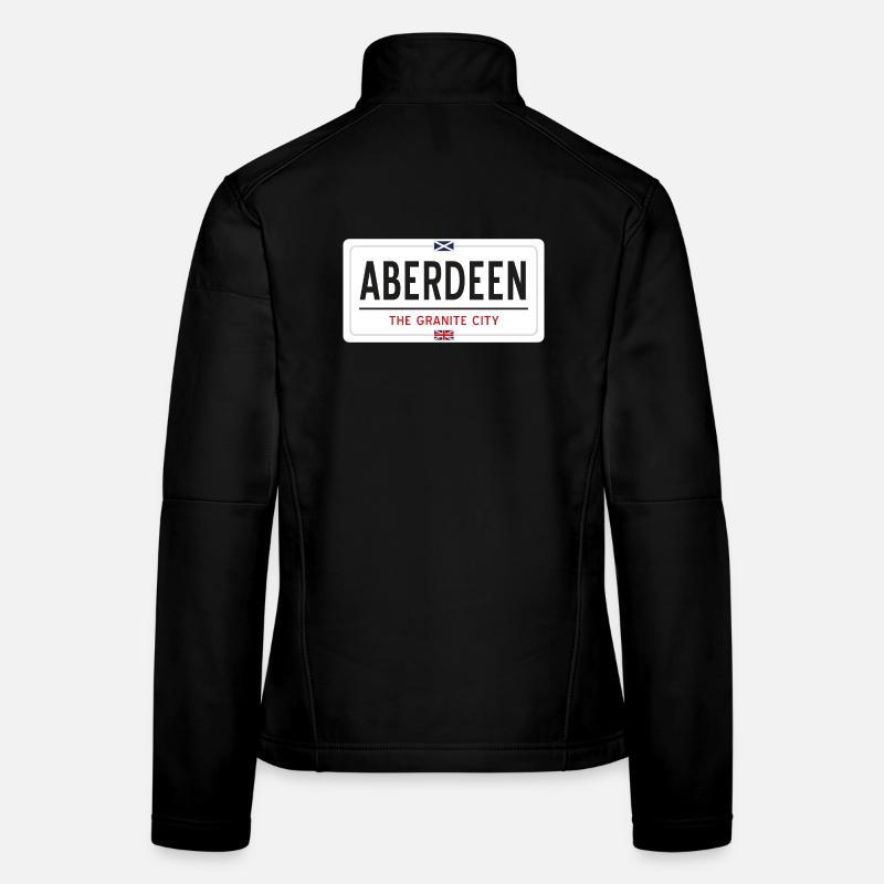 Panneau de la ville d’Aberdeen Veste en tissu softshell Femme