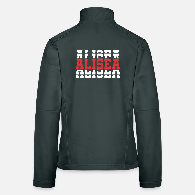 T-Shirt Alisea T-Shirt Geschenkidee gestapelter Text Frauen Softshelljacke