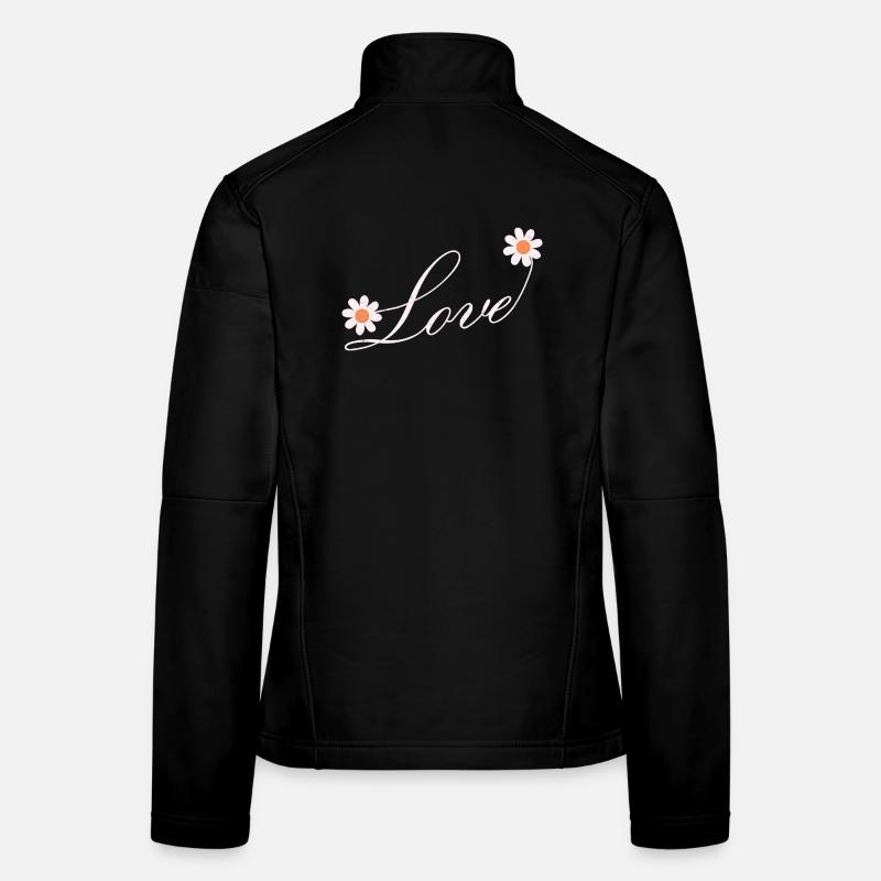 Blumenliebe Skript Design Frauen Softshelljacke