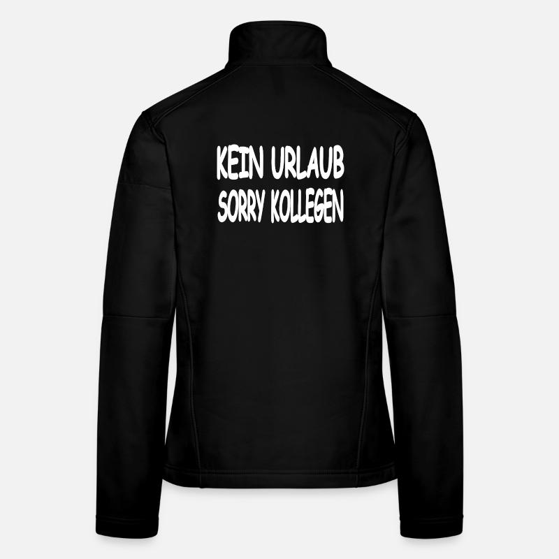 Urlaub - Frauen Softshelljacke - Schwarz