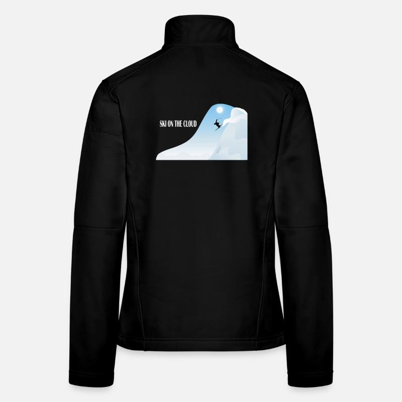 Skiing in the cloud - Women's Softshell Jacket - black