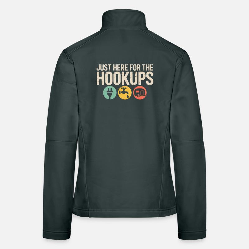 Just Here for the Hookups Women's Softshell Jacket