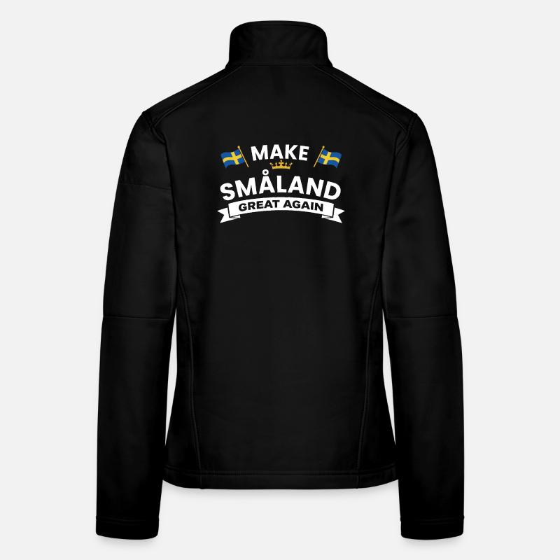 Småland Flaggenband Krone Frauen Softshelljacke