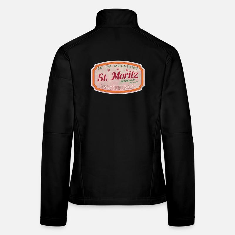 Label de ski de montagne St Moritz Veste en tissu softshell Femme