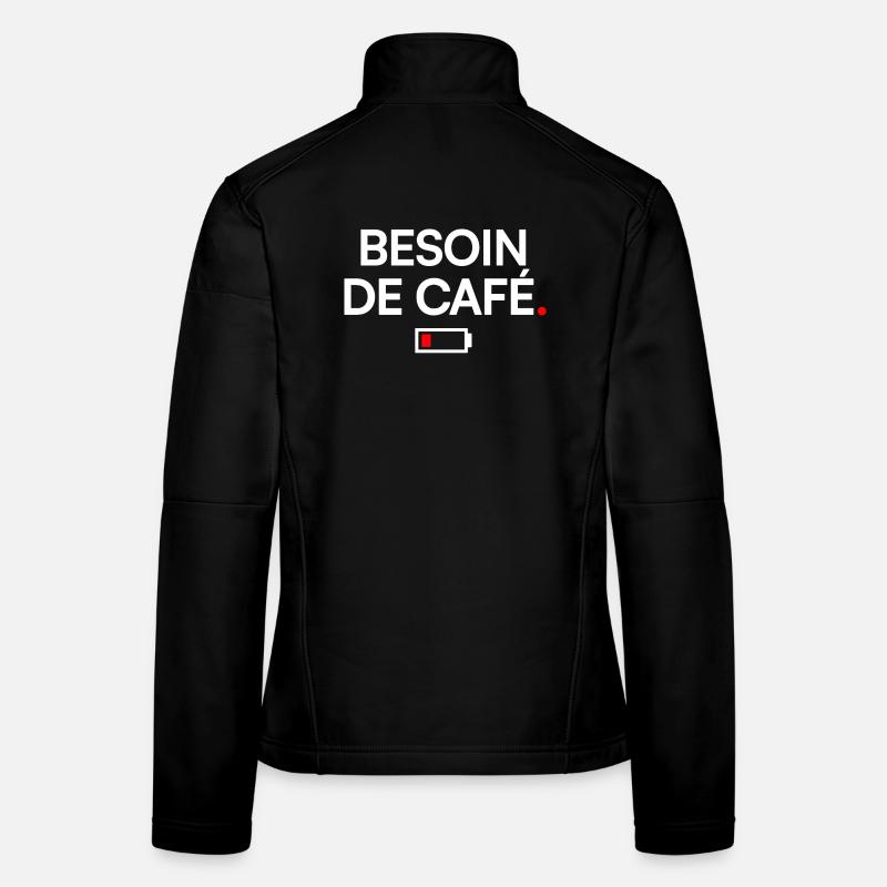 KAFFEEBEDARF | Kaffeehumor Frauen Softshelljacke