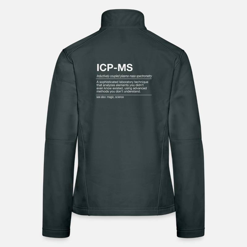 ICP-MS Mass Spectrometry Plasma Analysis Women's Softshell Jacket