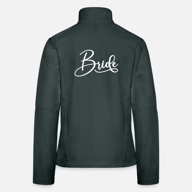Braut passende Verlobung Brautdusche Hochzeit Frauen Softshelljacke
