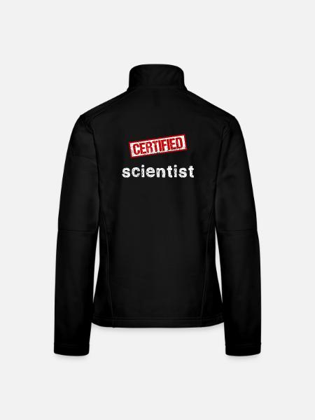 Wissenschaftler - Frauen Softshelljacke - Schwarz - Hinten