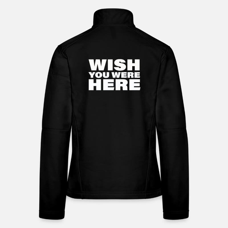 J’AIMERAIS QUE TU SOIS LÀ Veste en tissu softshell Femme