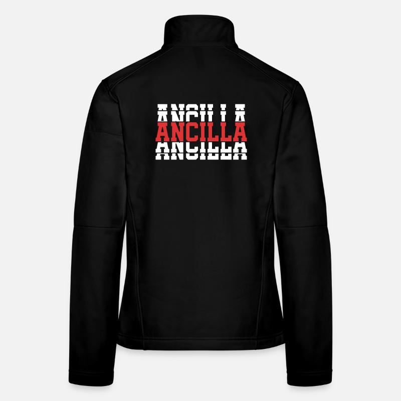 Fille Nom Ancilla empilé idée cadeau Veste en tissu softshell Femme
