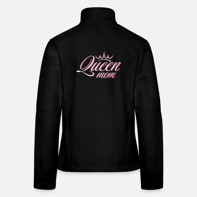Krone Queen Mama T-Shirt Design Frauen Softshelljacke