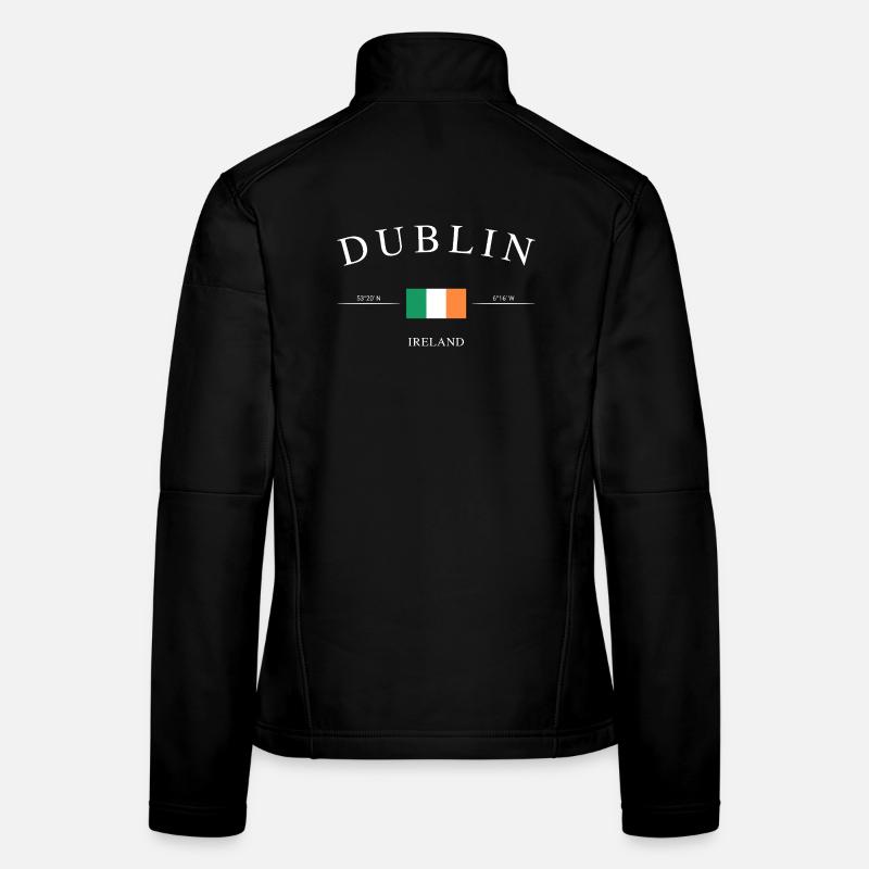 Dublin, Irlande – Souvenir et cadeau de vacances Veste en tissu softshell Femme