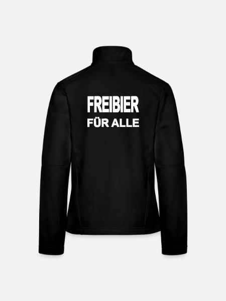 free beer - Women's Softshell Jacket - black - Back