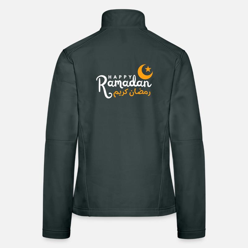 Ramadan Night Crescent Script Women's Softshell Jacket