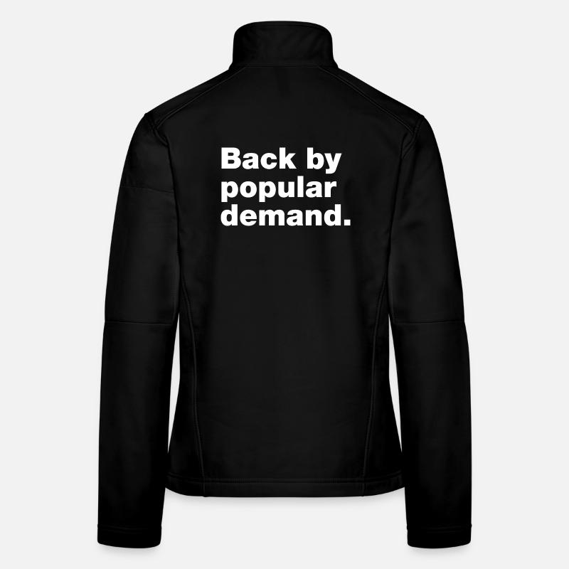 De retour à la demande populaire - Veste en tissu softshell Femme - noir
